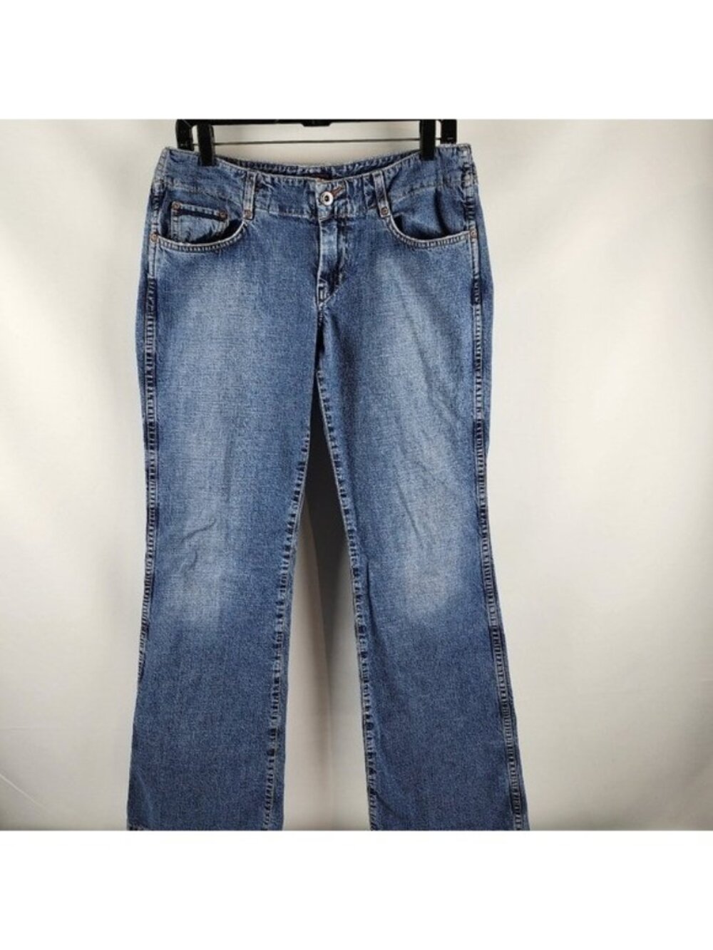 Lucky Brand Jeans Dungarees Vital Flare Womens 10/30 Rare Golden Brown Clover